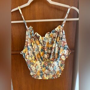 Floral Smocked Women's Top